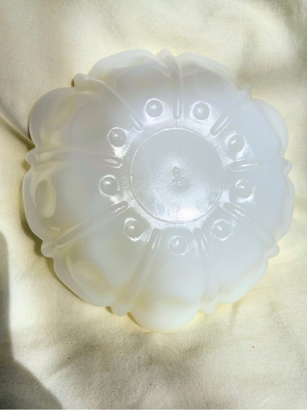 Vintage Anchor Hocking Milk Glass Trinket Dish